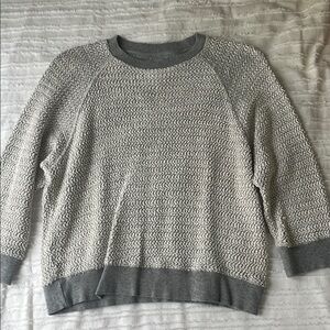 Urban Outfitters Gray Textured Towel Sweater